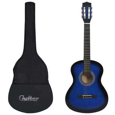 Vidaxl gitaar klassiek beginner met tas 3 4 36 blauw