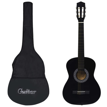 Vidaxl gitaar klassiek beginner met tas 3 4 36 zwart