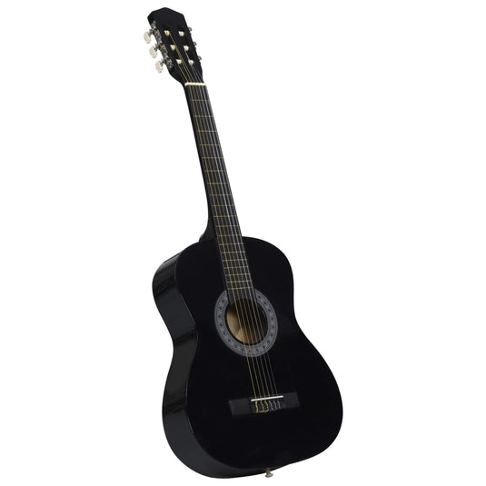 Vidaxl gitaar klassiek beginner met tas 3 4 36 zwart