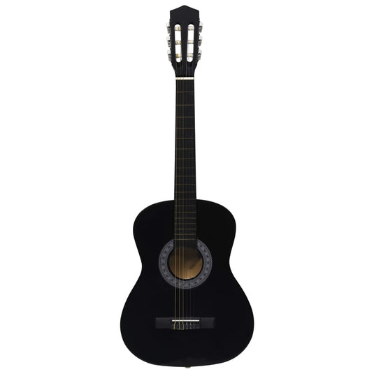Vidaxl gitaar klassiek beginner met tas 3 4 36 zwart