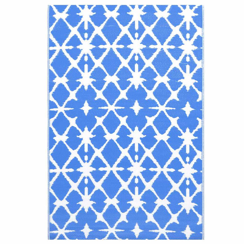 Load image into Gallery viewer, Vidaxl buitenkleed arakil 190x290 cm pp blauw en wit
