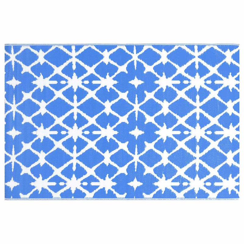 Load image into Gallery viewer, Vidaxl buitenkleed arakil 190x290 cm pp blauw en wit
