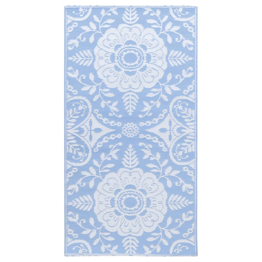 Vidaxl buitenkleed arakil 80x150 cm pp babyblauw