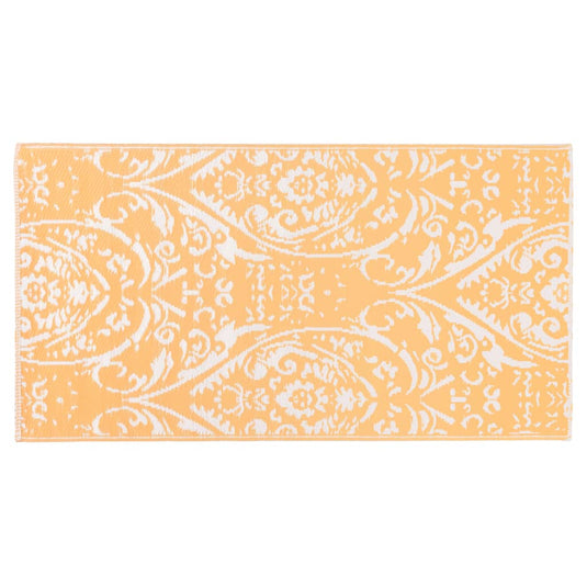 Vidaxl buitenkleed arakil 80x150 cm pp oranje en wit