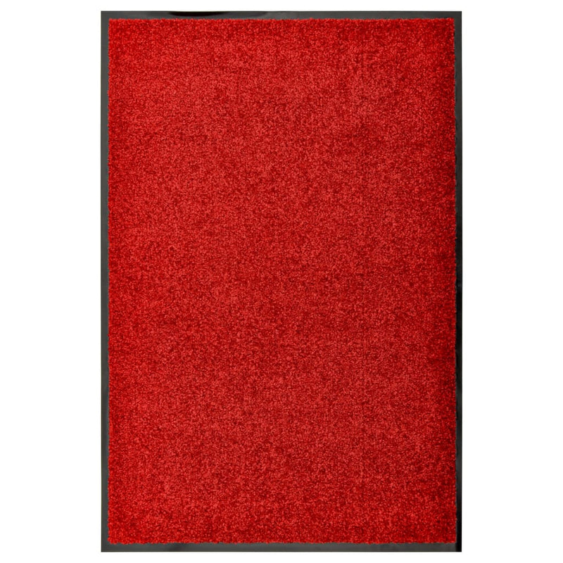 Load image into Gallery viewer, Vidaxl deurmat wasbaar 60x90 cm rood
