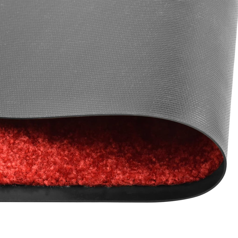 Load image into Gallery viewer, Vidaxl deurmat wasbaar 60x180 cm rood
