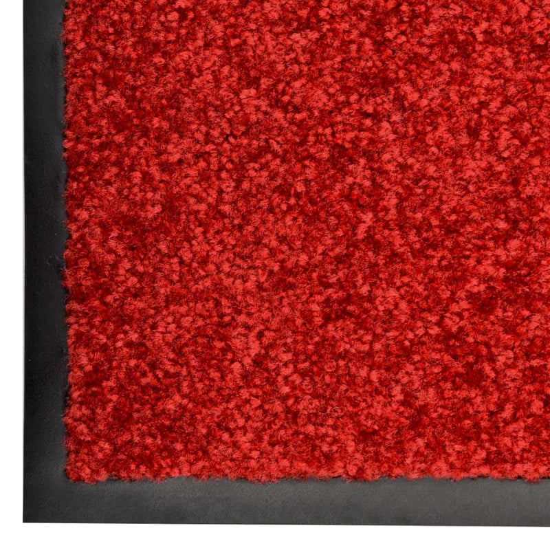 Load image into Gallery viewer, Vidaxl deurmat wasbaar 60x180 cm rood
