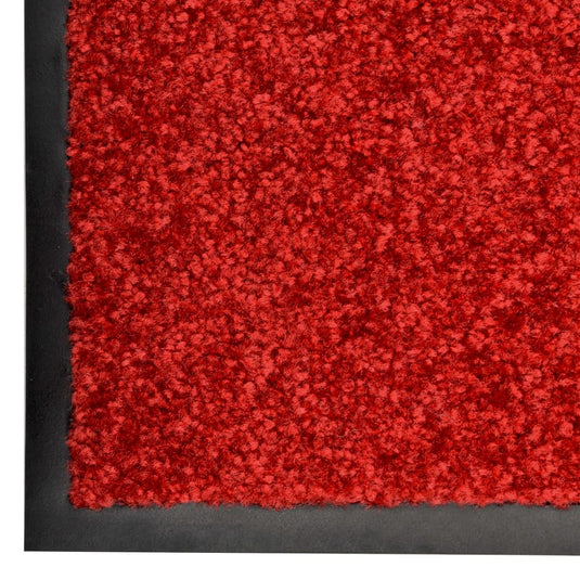 Vidaxl deurmat wasbaar 60x180 cm rood
