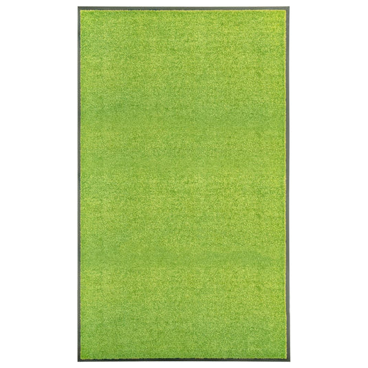 Vidaxl deurmat wasbaar 90x150 cm groen