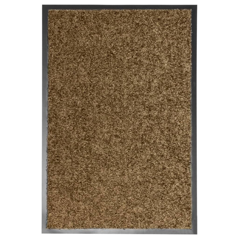 Load image into Gallery viewer, Vidaxl deurmat wasbaar 40x60 cm bruin
