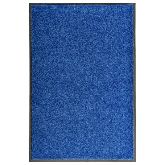 Vidaxl deurmat wasbaar 60x90 cm blauw