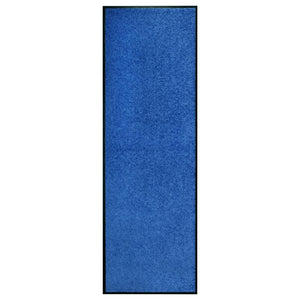 Vidaxl deurmat wasbaar 60x180 cm blauw