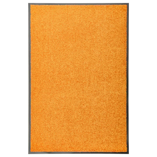 Vidaxl deurmat wasbaar 60x90 cm oranje