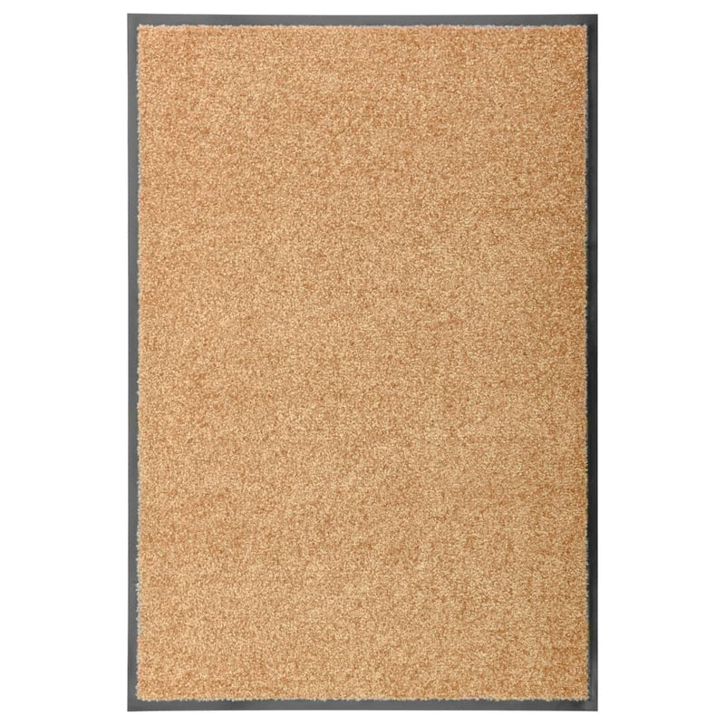 Load image into Gallery viewer, Vidaxl deurmat wasbaar 60x90 cm crème
