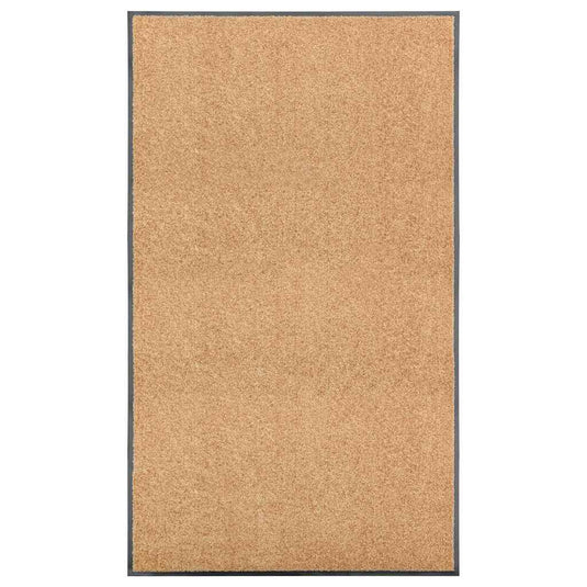 Vidaxl deurmat wasbaar 90x150 cm crème