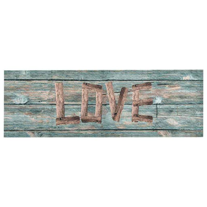 Load image into Gallery viewer, Vidaxl keukenmat wasbaar love 60x180 cm
