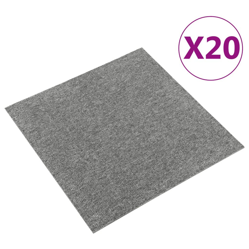 Load image into Gallery viewer, Vidaxl tapijttegels 20 st 5 m² 50x50 cm grijs
