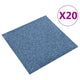 Vidaxl tapijttegels 20 st 5 m² 50x50 cm blauw