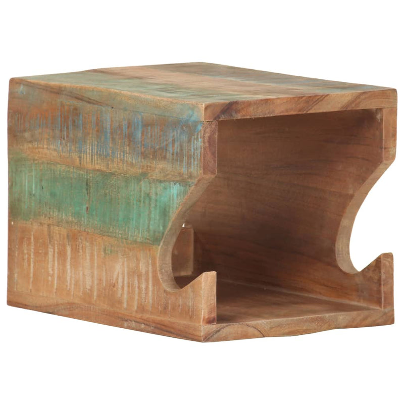 Afbeelding laden in galerijviewer, Vidaxl wandfietsenrek 35x25x25 cm massief gerecycled hout

