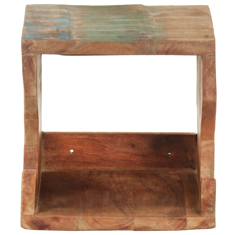 Afbeelding laden in galerijviewer, Vidaxl wandfietsenrek 35x25x25 cm massief gerecycled hout
