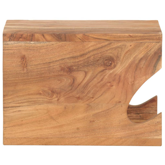 Vidaxl wandfietsenrek 35x25x25 cm massief acaciahout