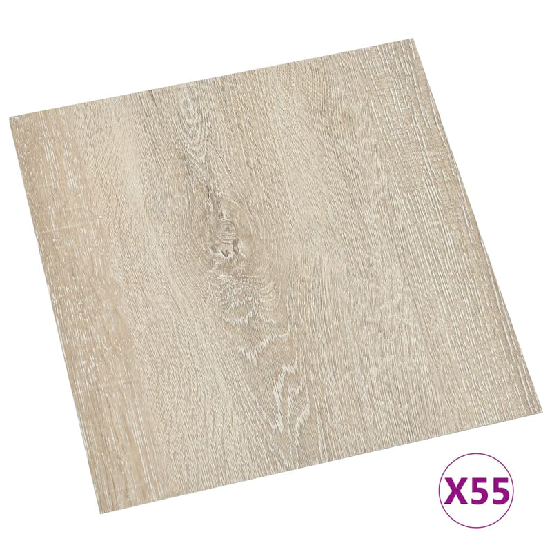 Load image into Gallery viewer, Vidaxl vloerplanken zelfklevend 55 st 5,11 m² pvc beige
