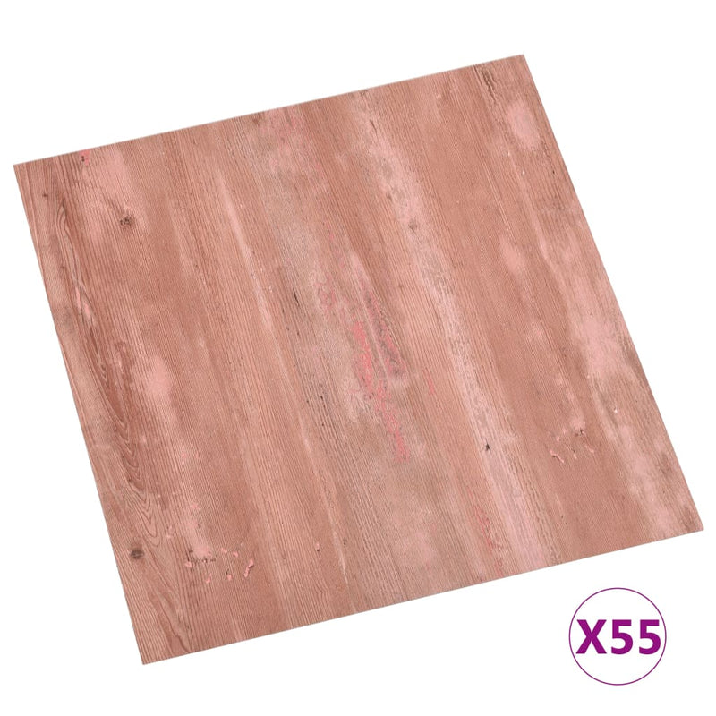 Load image into Gallery viewer, Vidaxl vloerplanken zelfklevend 55 st 5,11 m² pvc rood
