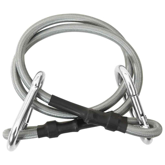 Vidaxl touwen met karabijnhaak 4 st rubber