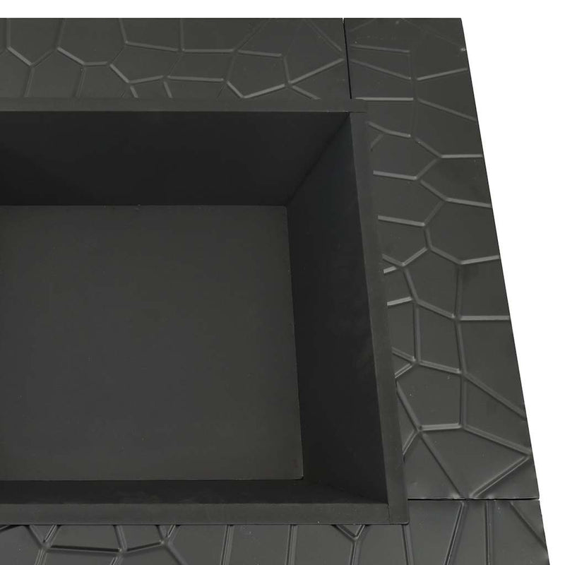 Load image into Gallery viewer, Vidaxl vuurplaats met pook xxl 81x81x47 cm staal
