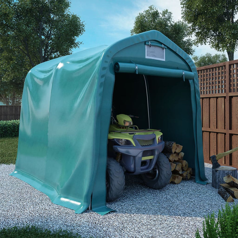 Load image into Gallery viewer, VidaXL Garagetent 1,6x2,4 m PVC groen
