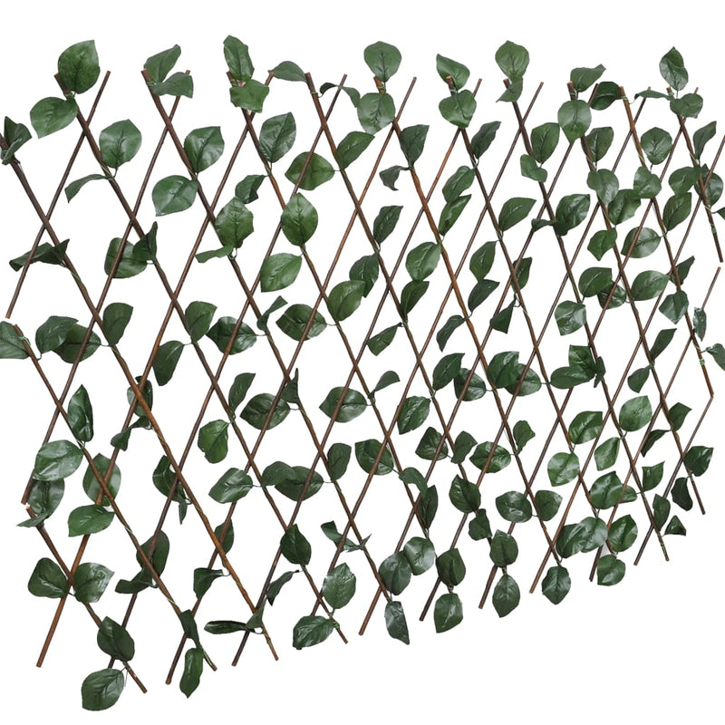 Load image into Gallery viewer, Vidaxl tuinlatwerk 5 st met kunstbladeren 180x30 cm wilg
