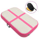 Vidaxl gymnastiekmat met pomp opblaasbaar 60x100x10 cm pvc roze