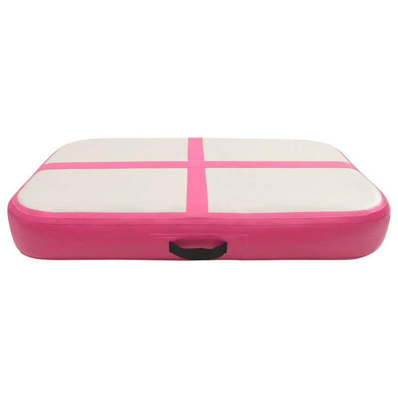 Load image into Gallery viewer, Vidaxl gymnastiekmat met pomp opblaasbaar 60x100x15 cm pvc roze
