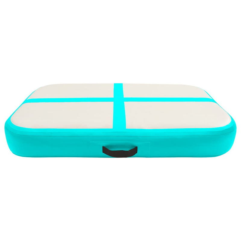 Load image into Gallery viewer, Vidaxl gymnastiekmat met pomp opblaasbaar 60x100x20 cm pvc groen
