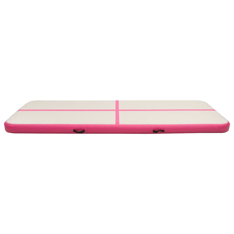 Load image into Gallery viewer, Vidaxl gymnastiekmat met pomp opblaasbaar 300x100x15 cm pvc roze
