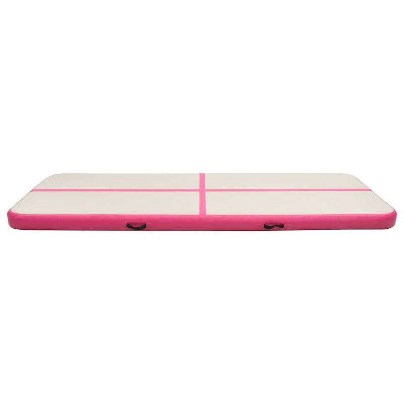 Load image into Gallery viewer, Vidaxl gymnastiekmat met pomp opblaasbaar 500x100x20 cm pvc roze
