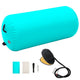 Vidaxl gymnastiekrol met pomp opblaasbaar 120x75 cm pvc groen