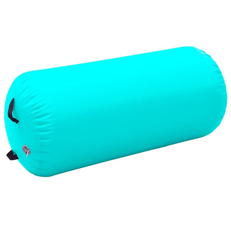 Load image into Gallery viewer, Vidaxl gymnastiekrol met pomp opblaasbaar 120x90 cm pvc groen
