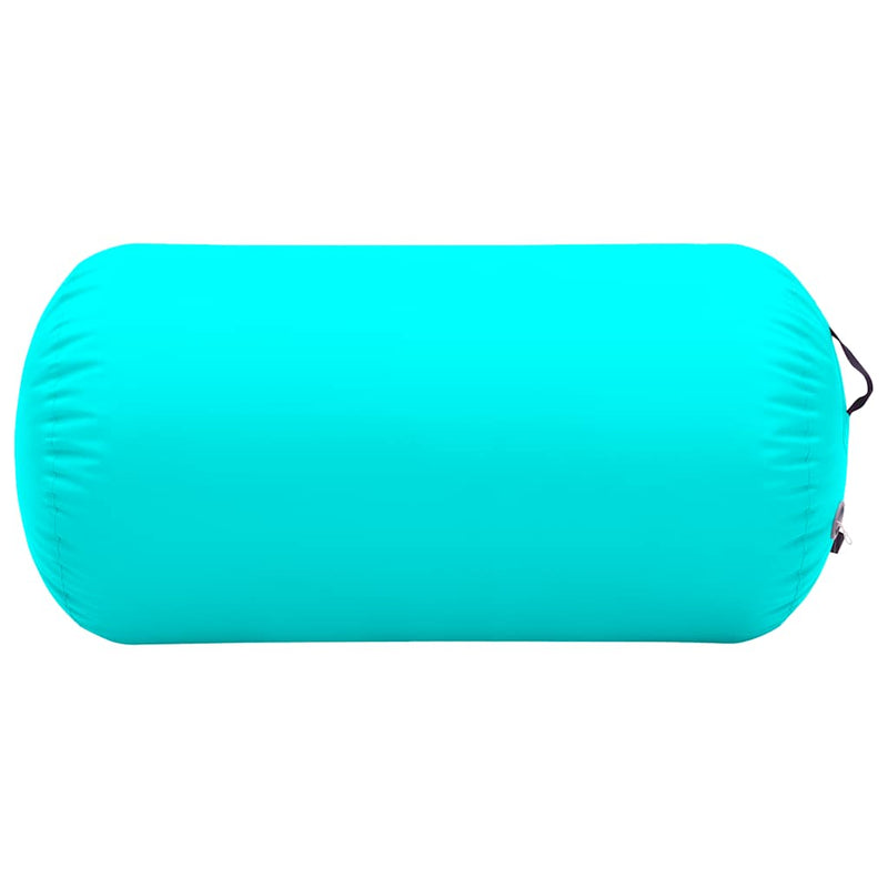 Load image into Gallery viewer, Vidaxl gymnastiekrol met pomp opblaasbaar 120x90 cm pvc groen
