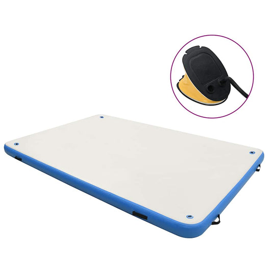 Vidaxl vlot opblaasbaar 300x150x15 cm blauw en wit