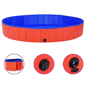 Vidaxl hondenzwembad inklapbaar 200x30 cm pvc rood