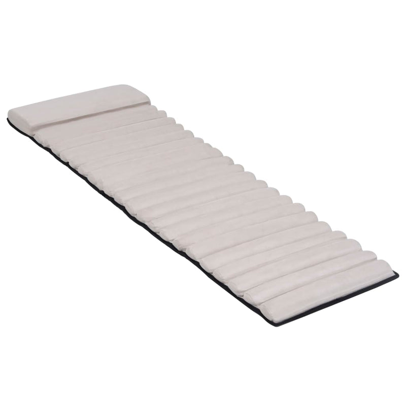 Load image into Gallery viewer, Vidaxl ligbedkussen suède crèmekleurig
