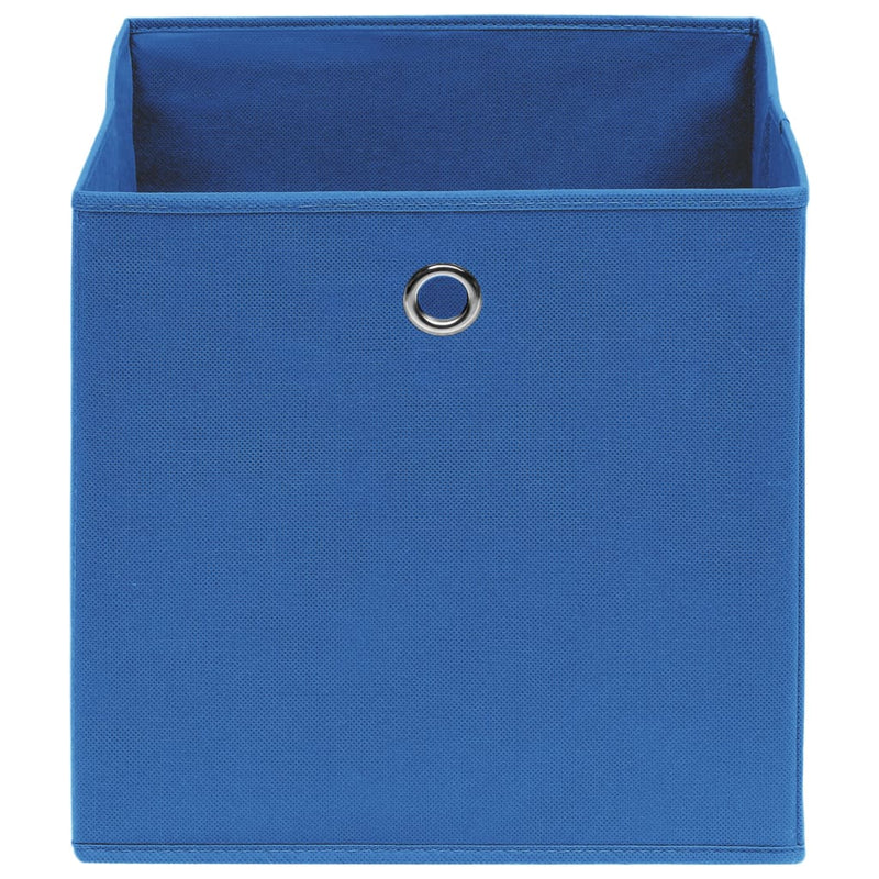 Load image into Gallery viewer, Vidaxl opbergboxen 10 st 28x28x28 cm nonwoven stof blauw
