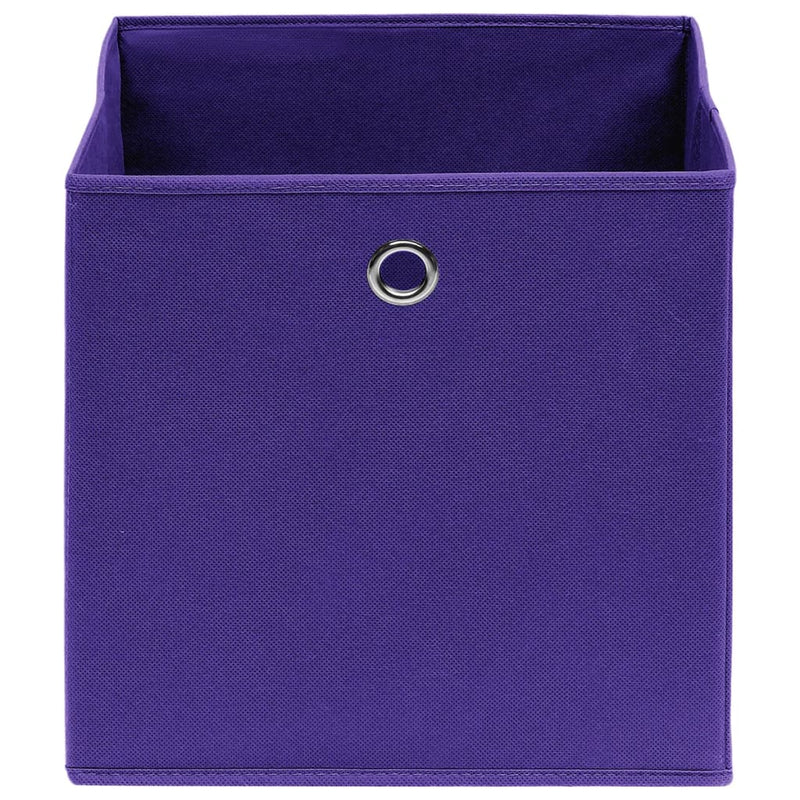 Load image into Gallery viewer, Vidaxl opbergboxen 4 st 28x28x28 cm nonwoven stof paars
