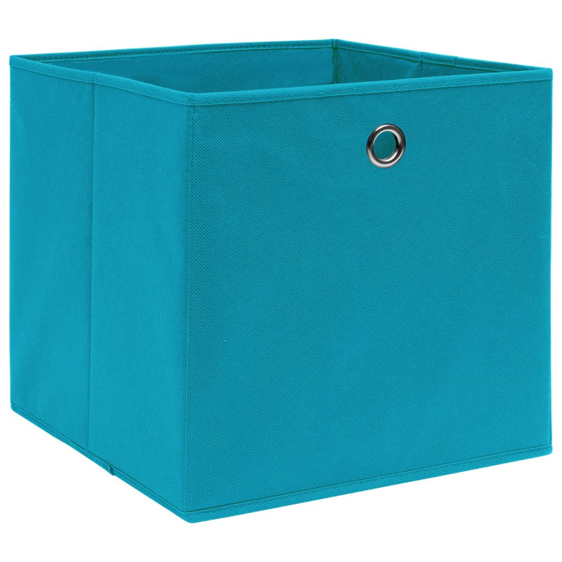 Load image into Gallery viewer, Vidaxl opbergboxen 10 st 28x28x28 cm nonwoven stof babyblauw
