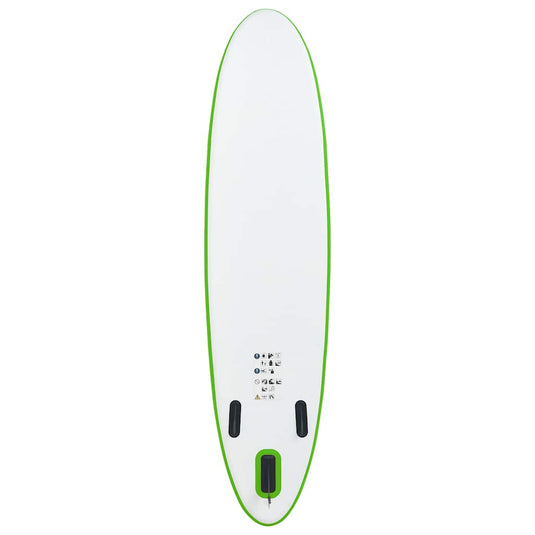 Vidaxl stand up paddleboardset opblaasbaar groen en wit