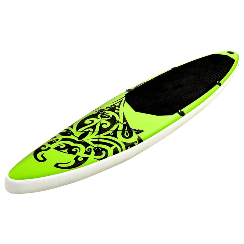 Load image into Gallery viewer, Vidaxl stand up paddleboardset opblaasbaar 320x76x15 cm groen
