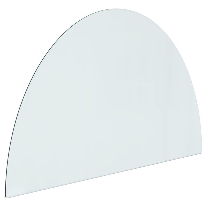 Load image into Gallery viewer, Vidaxl glasplaat voor openhaard half rond 800x500 mm
