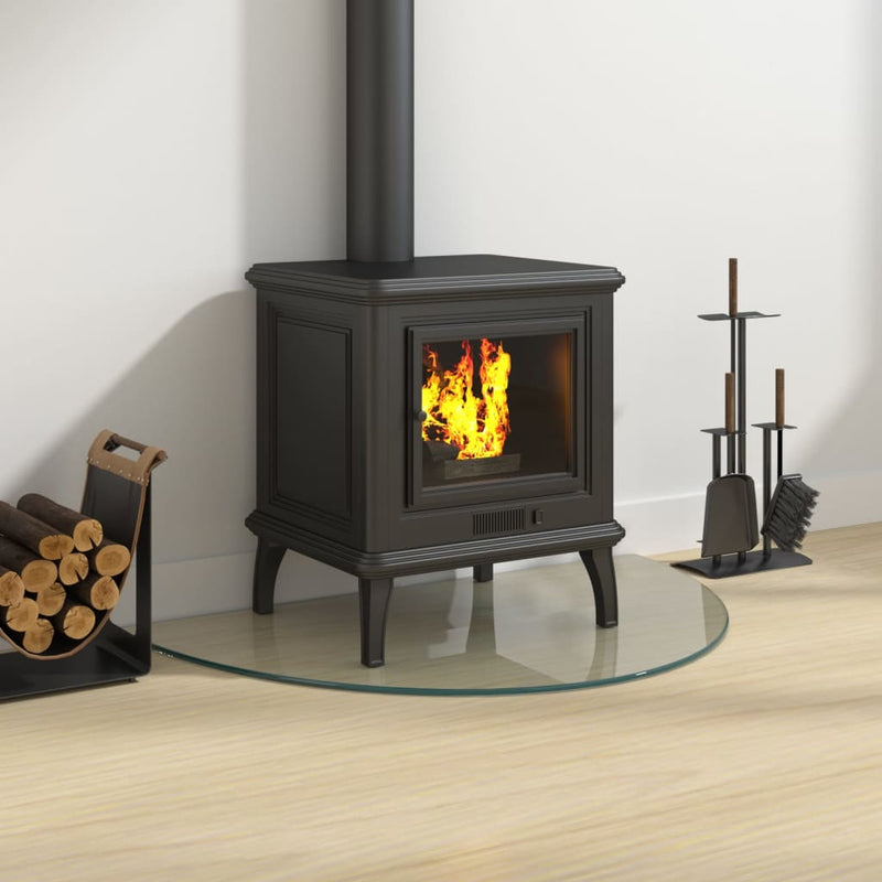 Load image into Gallery viewer, Vidaxl glasplaat voor open haard half rond 800x500 mm
