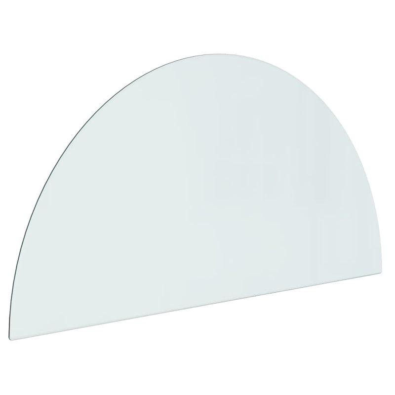 Load image into Gallery viewer, Vidaxl glasplaat voor open haard halfrond 1000x500 mm
